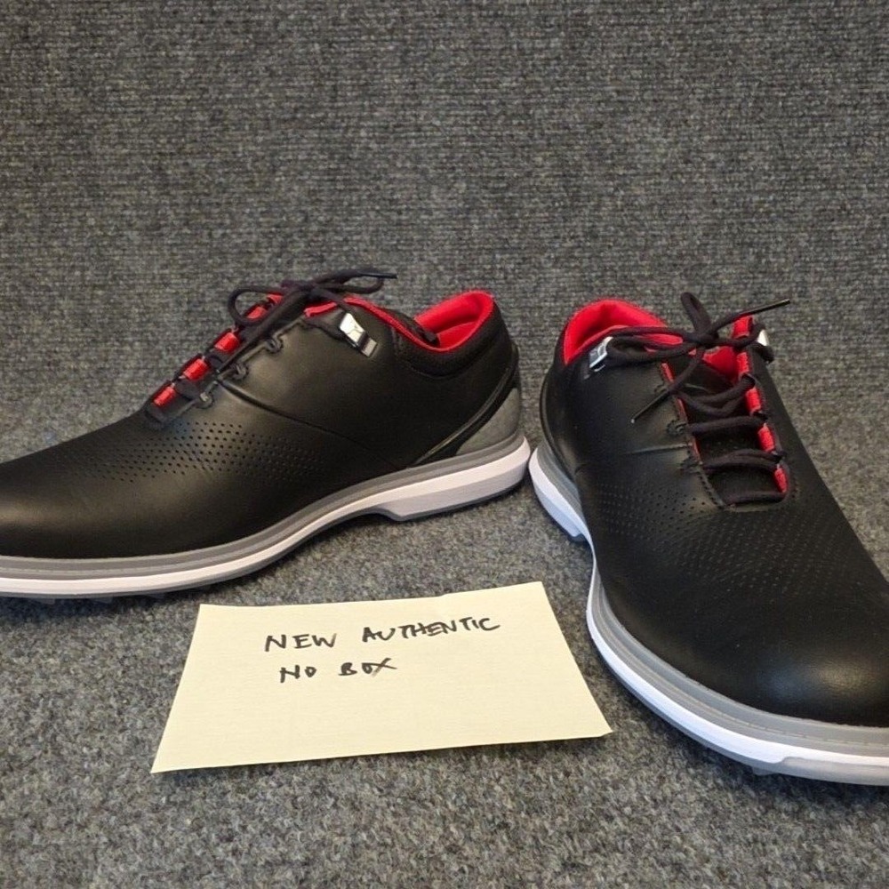 Jordan ADG 4 Golf Shoes Mens Size 11.5 Black Red Leather Sneakers DM0103-015